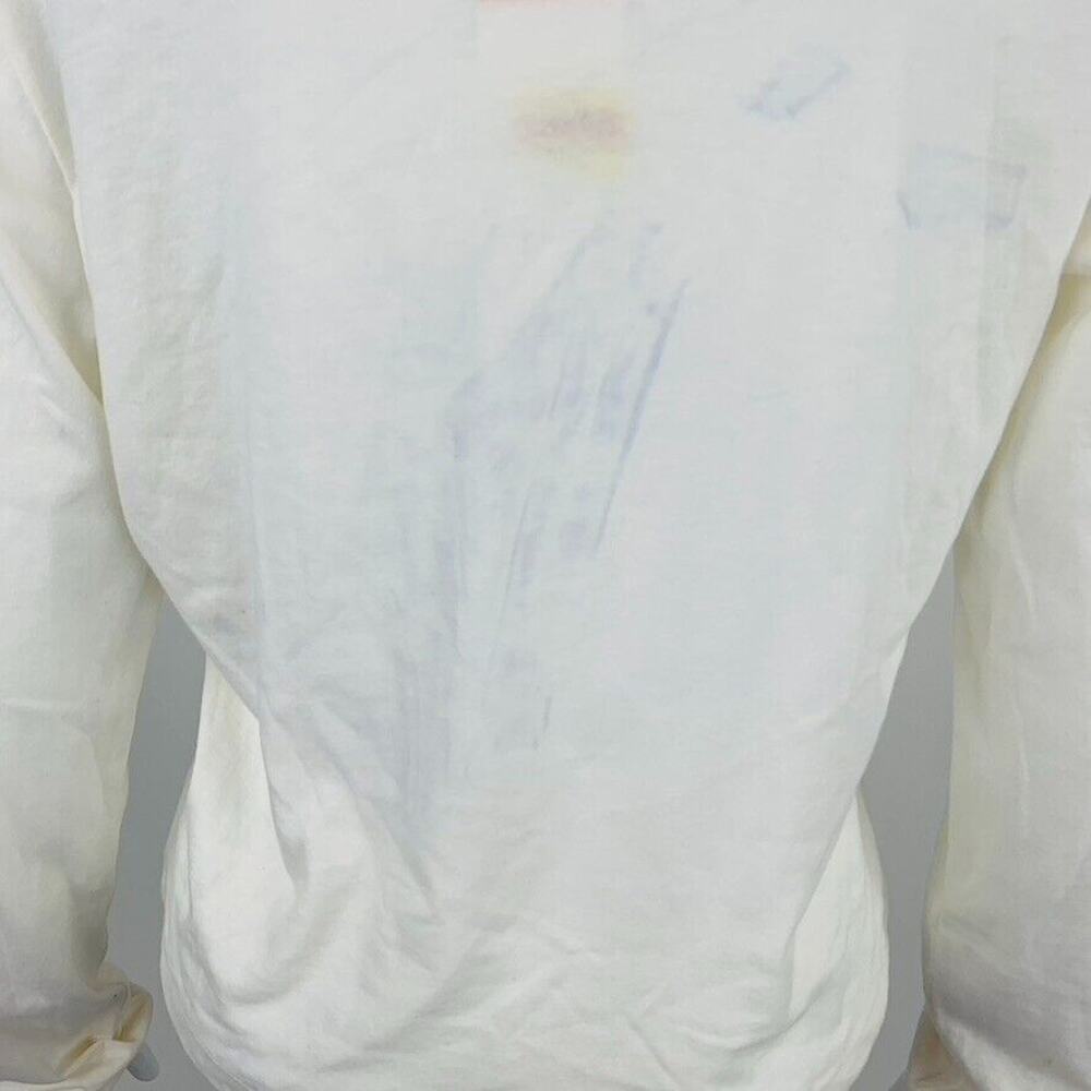 New Love Tribe Juniors Small T-Shirt I Rise Above Long Sleeve Ivory Floral NWT - Picture 8 of 8